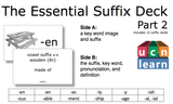 The Essential Suffix Deck -Part 2 (12 cards)