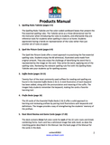 Products Manual (Full-Color/Printed)